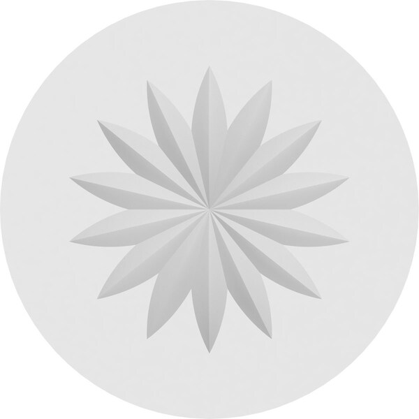 Standard Grayson Flower Rosette With Square Edge, 5W X 5H X 1/2P